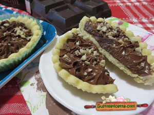 crostatine al cioccolato crostatine al cioccolato, golosissime e super buone