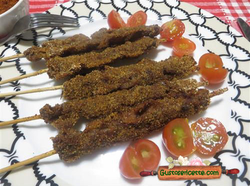 Arrosticini impanati al berbere