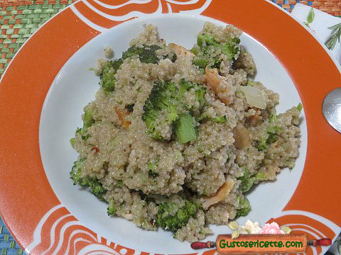 Cous cous integrale broccoletti e salmone