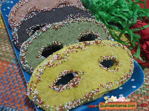Maschere di carnevale dolci