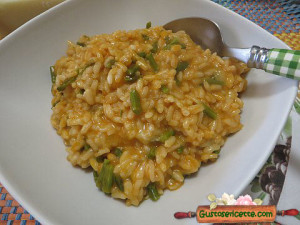 Risotto asparagi gorgonzola