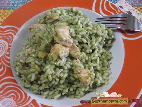 Risotto salmone e spinaci