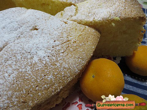 Chiffon cake al mandarino