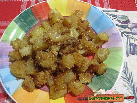 Patate sabbiose e sfrizzoli di maiale