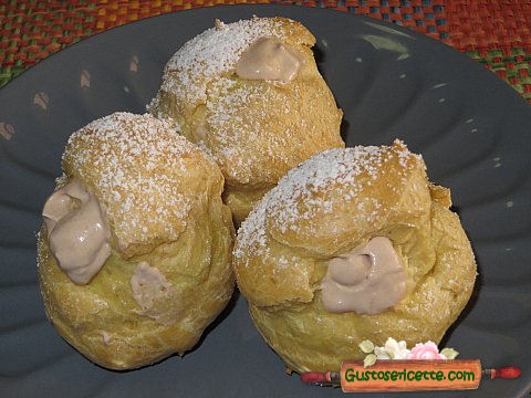 Bigne con crema al mascarpone