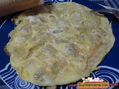 Frittata con patate lesse