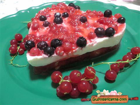 Cheesecake anguria e frutti di bosco