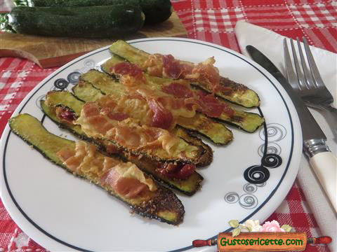 Zucchine croccanti alla pancetta