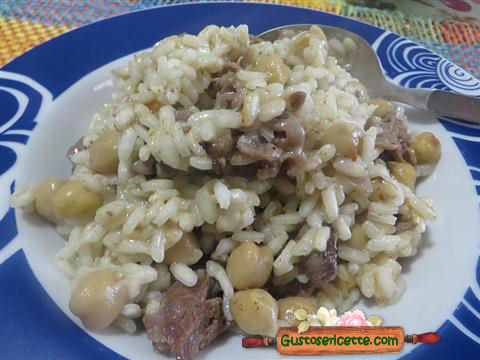 Risotto straccetti di manzo e ceci