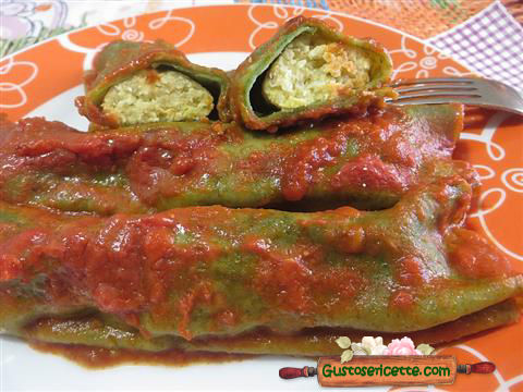 Cannelloni di ortica e pollo