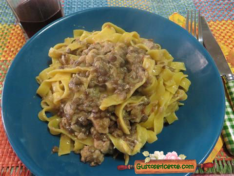 Fettuccine tonno e lenticchie