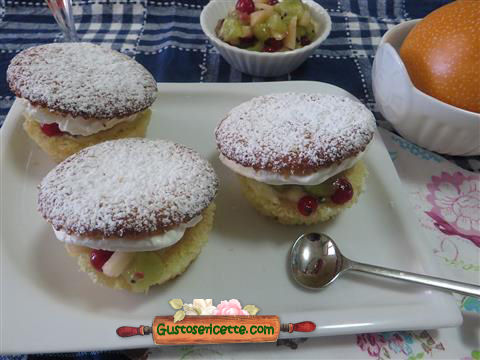 Muffins granadilla champagne frutta fresca