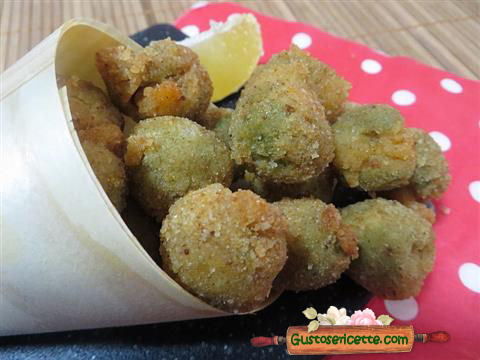 Olive fritte farcite con gamberetti