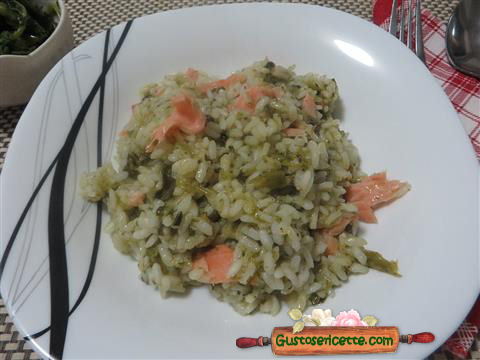 Risotto broccoletti e salmone