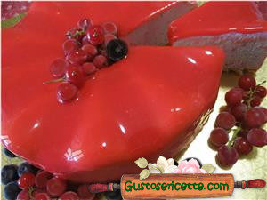 Cheesecake frutti di bosco e glassa a specchio