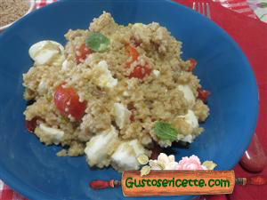 Cous cous di farro freddo alle melanzane