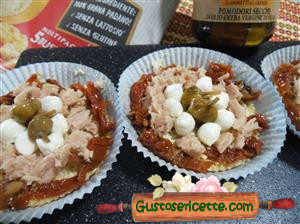 Cheesecake salato pesto e pomodori secchi