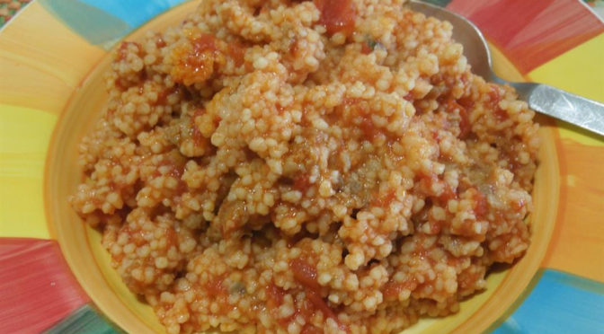 Couscous con salsiccia e gorgonzola