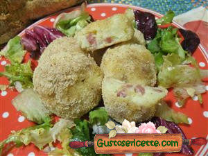 Crocchette di patate e salumi al microonde
