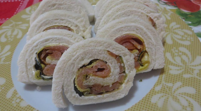 Girelle di pancarrè zucchine e salmone