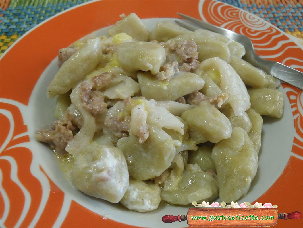 Gnocchi di patate e cavolo cinese