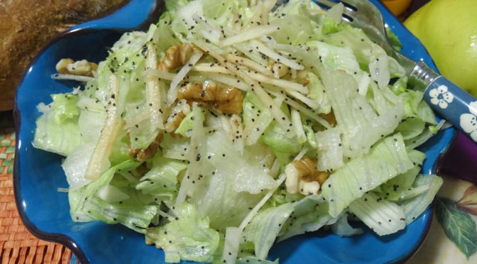 Insalata mele cotogne e noci