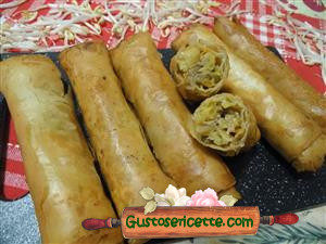 Involtini primavera con pasta fillo