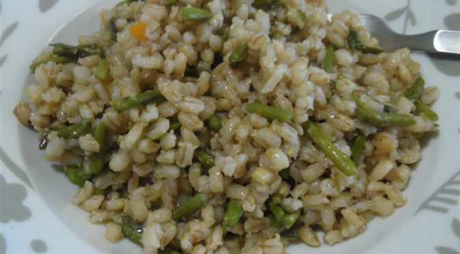 Orzotto agli asparagi