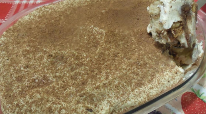 Tiramisu al cioccolato e castagne