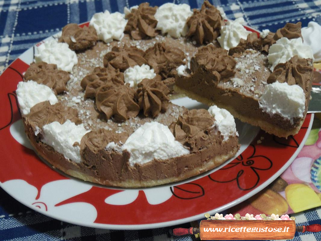 Cheesecake al cioccolato e meringhe