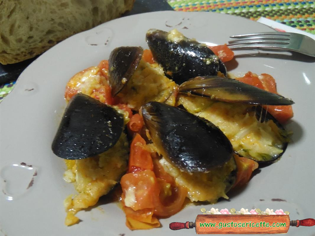 Cozze ripiene alle verdure