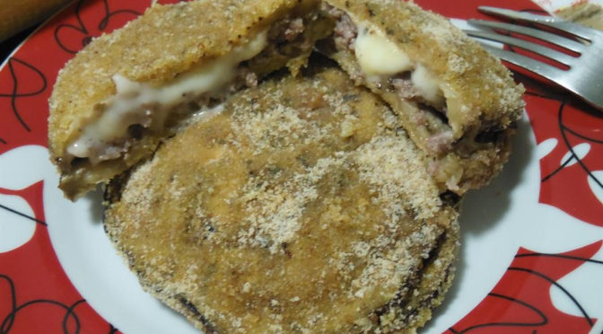 Melanzane grigliate e farcite al forno