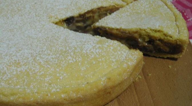 Torta pasta frolla arancia e crema