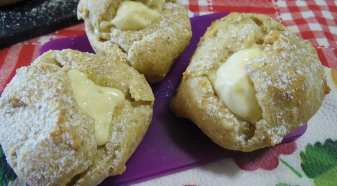 Bignè di San Giuseppe integrali light al forno