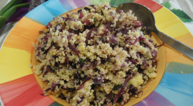 Couscous di mais senza glutine alle verdure