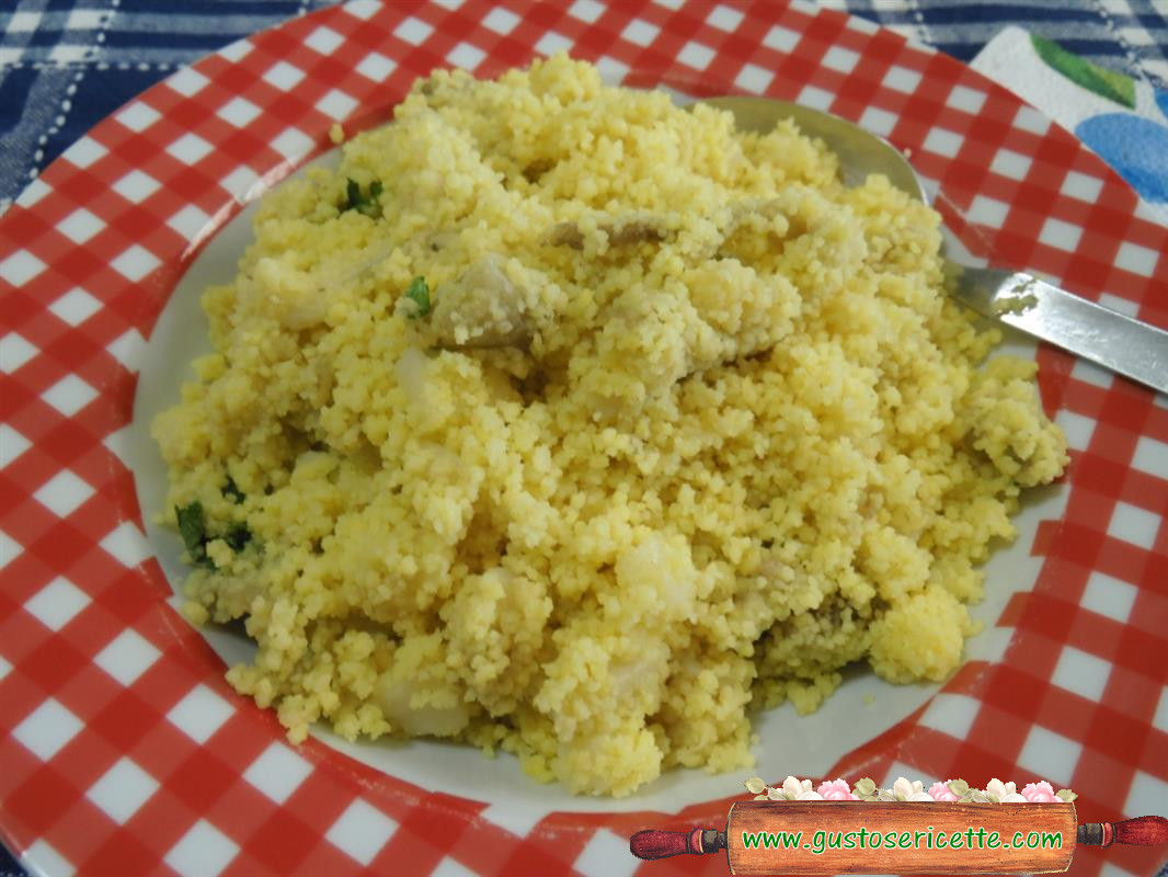 Cous cous di mais senza glutine light alle melanzane