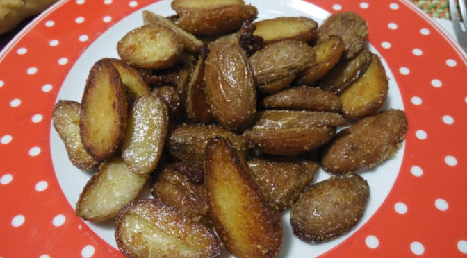 Patate rosse novelle sabbiose in padella