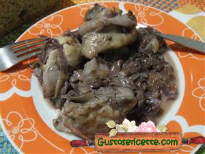 Pollo con radicchio e gorgonzola