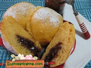 Bombe al forno light patate dolci e marmellata