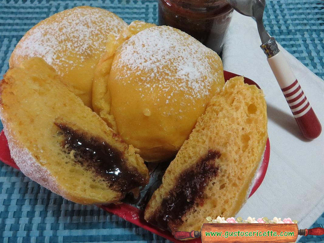 Bombe al forno light patate dolci e marmellata