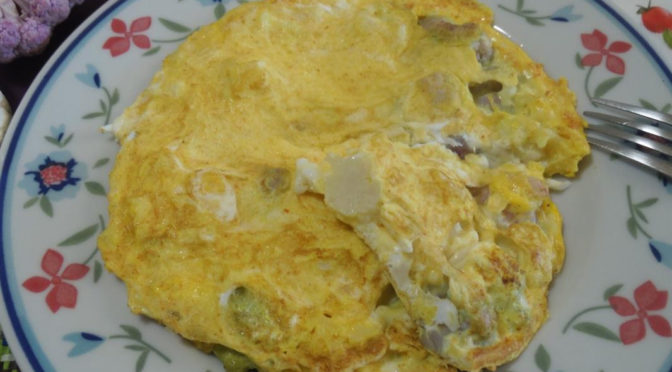 Frittata con i cavolfiori colorati