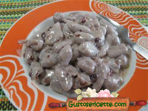 gnocchi di patate viola al grano tritordeum e radicchio !
