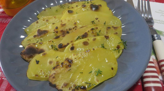 Patate rosse con curry alla griglia