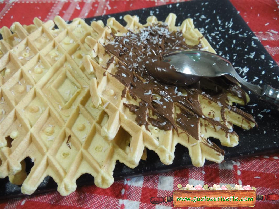 Ferratelle dolci con farina di cocco