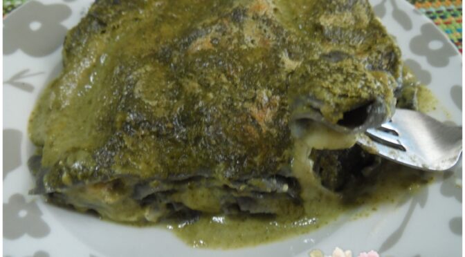 Lasagna nera alla crema di ramoracce