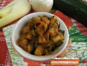 caponata zucchine alla brace