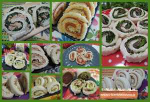 girelle rotolini tramezzini arrotolati
