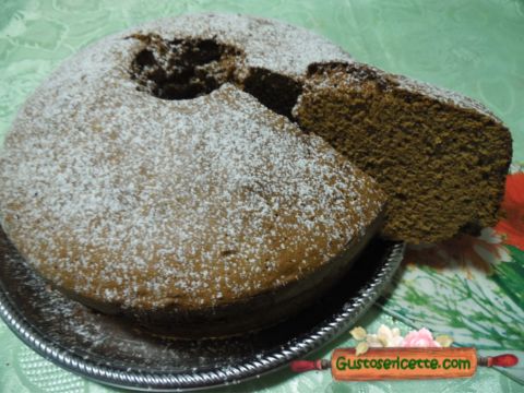 Chiffon cake nutella e farina di malto nero