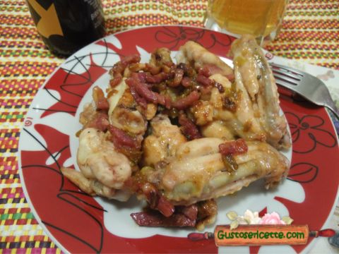 Alette di pollo alla birra