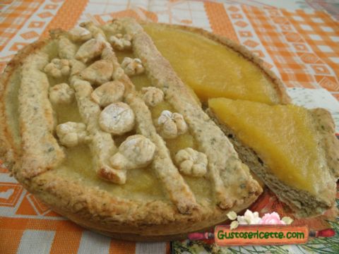 Crostata all’ananas senza zucchero e senza burro